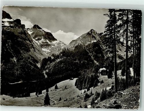 9472 Grabs Foto AK Kurhaus Voralp Hüttenstempel Foto Gross Alp Naus Gulms