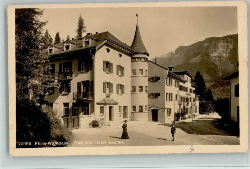 7018 Flims Waldhaus - Post u. Hotel Segnes Türmchen Alpen