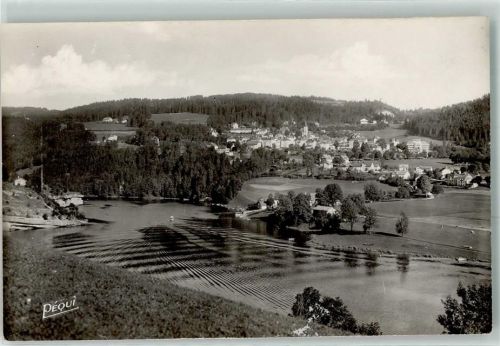 2416 Les Brenets - le Doubs les Brenets vus de la Rive Francaise
