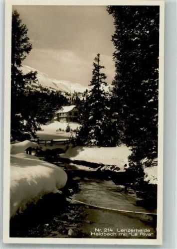 7078 Lenzerheide/Lai Winter Heidbach Gasthaus La Riva