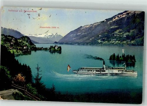 3807 Iseltwald 1913 - Dampfschiff Brienzersee