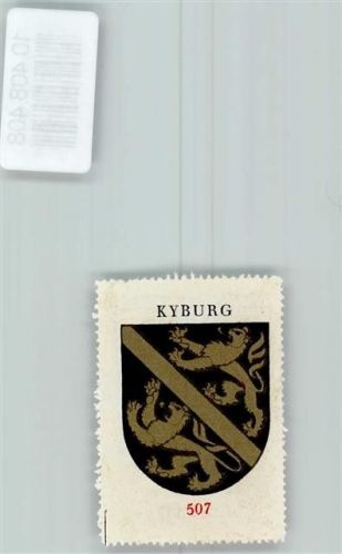 8314 Kyburg - Vignette Wappen Kaffee Hag ca 1920-1940 Löwe