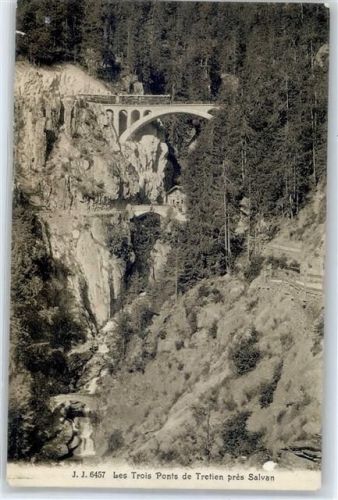 1922 Salvan - Bergbahn Viadukt