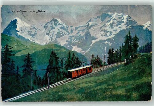 3825 Mürren 1913 - Eisenbahn nach Mürren
