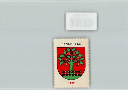 3256 Bangerten Dieterswil - Vignette Wappen Kaffee Hag ca 1920-1940