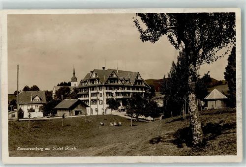Schwarzenberg 1926 Gebrauchsspuren mit Hotel Rössli