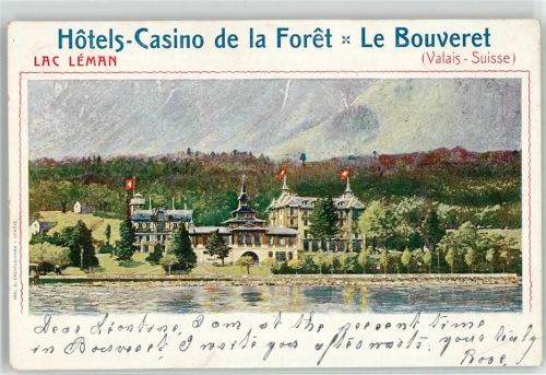 1897 Bouveret 1903 Lithographie Hotel