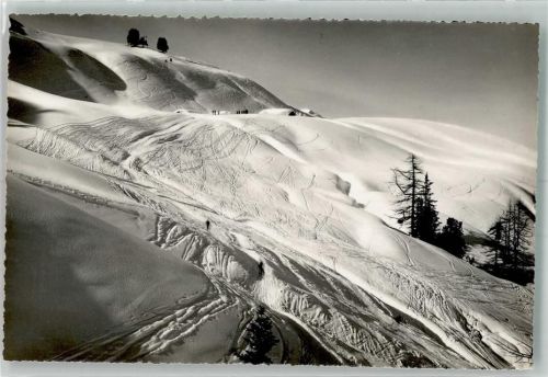 Parsenn Foto AK Winter Parsenn-Kloster Abfahrt Alp Casanna
