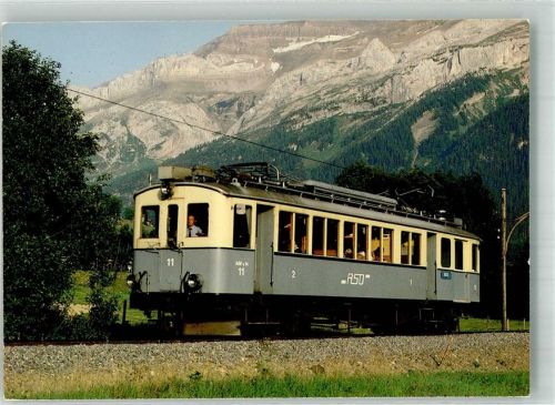 1860 Aigle Foto AK Eisenbahn Triebwagen
