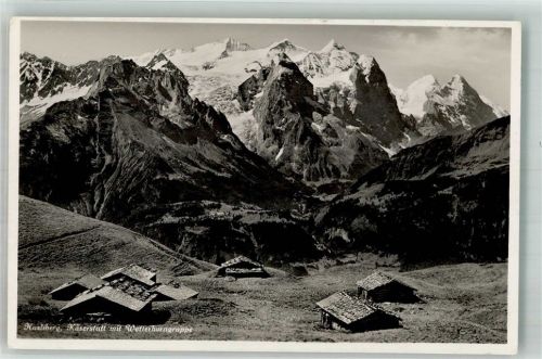 6084 Hasliberg Wasserwendi Foto AK Käserstatt Wetternhorngruppe