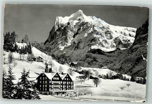 3818 Grindelwald 1965 Winter Hotel Schweizerhof
