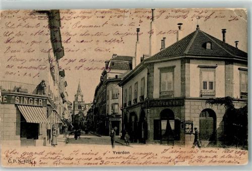 1400 Yverdon-les-Bains 1904 Gebrauchsspuren