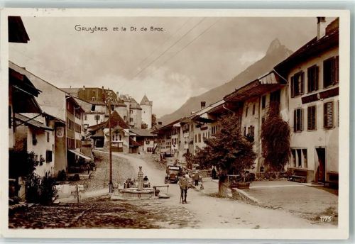 1663 Gruyères 1904 - Gruyeres et la Dt. de Broc