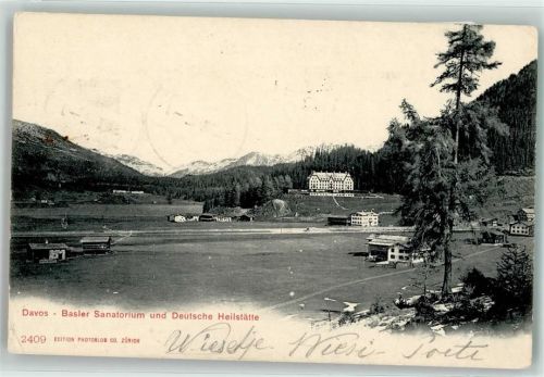 7260 Davos Dorf 1902 - Basler Sanatorium Deutsche Heilstätte