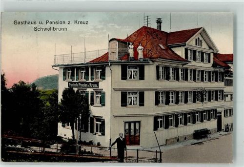 9103 Schwellbrunn 1913 - Gasthaus Pension Zum Kreuz