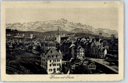 9100 Herisau 1915 - Kirche Säntis