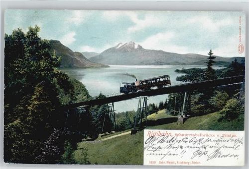 Rigibahn - Schnurtobelbrücke, Pilatus