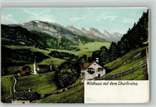 9658 Wildhaus 1907 - mit dem Churfirsten