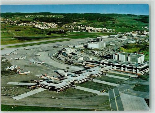 Zürich Flughafen Fliegeraufnahme AD Astra Aero Philatelie Phila Schweiz 1989