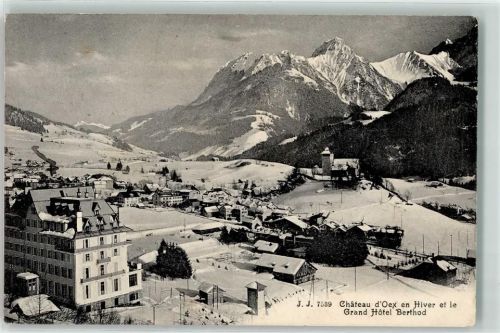 1660 Château-d´Oex - Paysage d hiver Grand Hotel Berthod