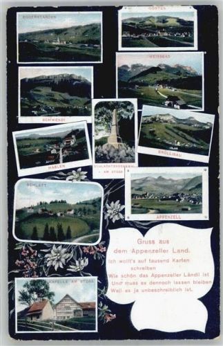 9050 Appenzell - Grauß aus dem Appenzeller Land
