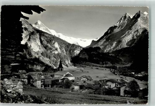 1983 Evolène Foto AK Kirche