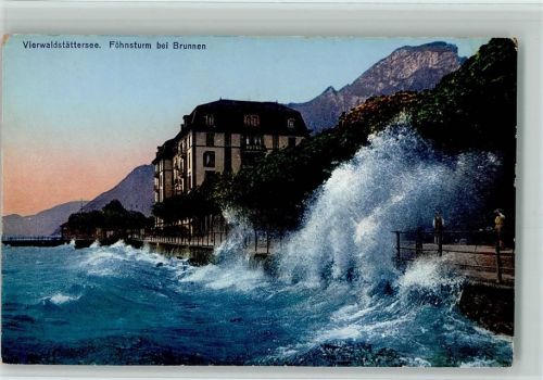 6440 Brunnen - Föhnsturm am Vierwaldstättersee