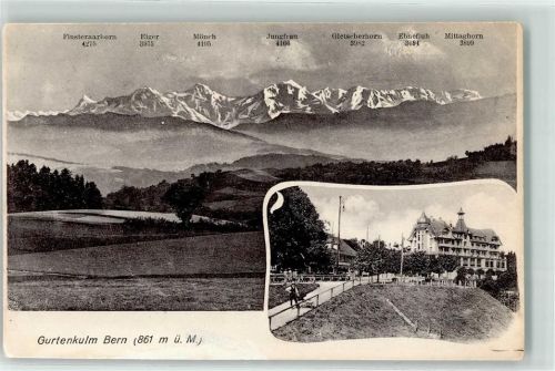 Gurten Kulm 1917 - ALpenkette