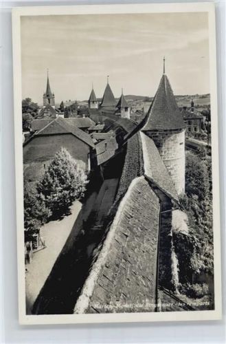3280 Murten Morat - Schutzwehr, Ringmauer AKU2