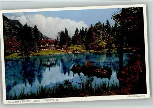 Blausee - Lötschbergroute Ruderboot phot. J. Gaberell 9401