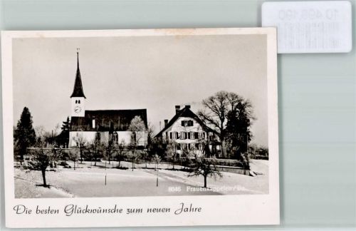 3202 Frauenkappelen Heggidorn FOTO KEINE AK Foto 10cm x 7cm Neujahrswünsche Kirche