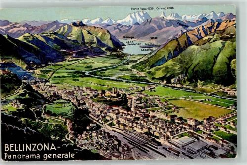6500 Bellinzona - Vogelschau