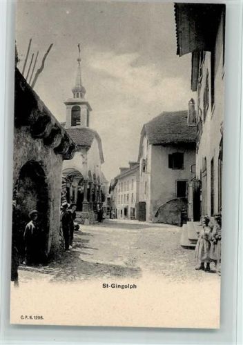 1898 St-Gingolph 1898 - Verlag C.P.N. 1298 - Straßenpartie, sehr gute Erhaltung AK