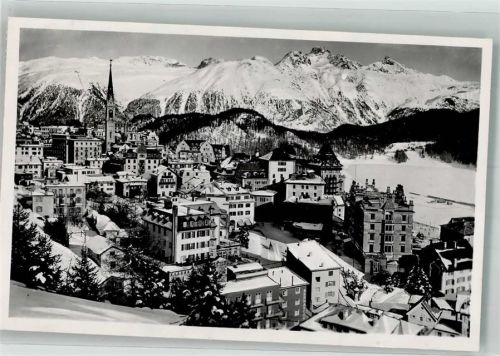 7500 St. Moritz 1945 Foto AK Winter