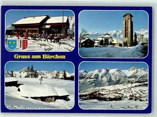 3935 Bürchen Winter Gasthaus Sportplatz Moosalp