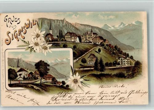 3655 Sigriswil 1899 BOAKC Lithographie Verlag Künzli Nr 2086