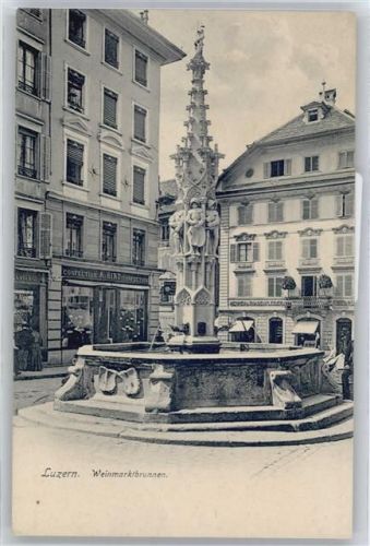 6000 Luzern Lucerne - Weinmarktbrunnen AKU2