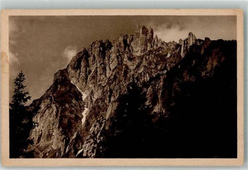 9498 Planken Foto AK Drei Schwestern Partie Felsen