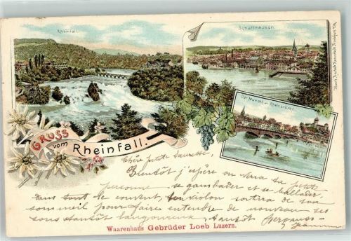 8212 Neuhausen am Rheinfall 1899 - Munot Rheinbrücke