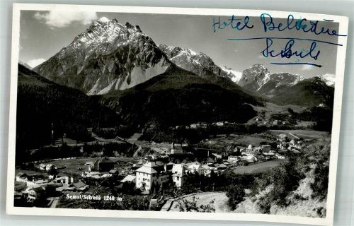 7550 Scuol Schuls 1952 Foto AK