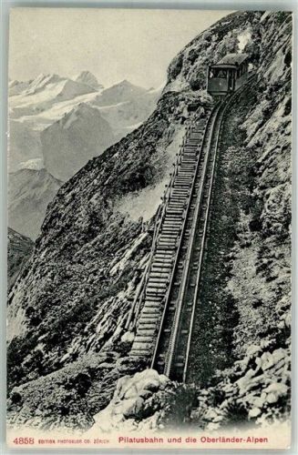 Pilatus Foto AK Bergbahn Pilatusbahn