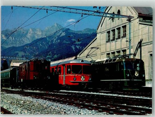 8400 Winterthur Foto AK Bahnhof Eisenbahn Räthische Bahn