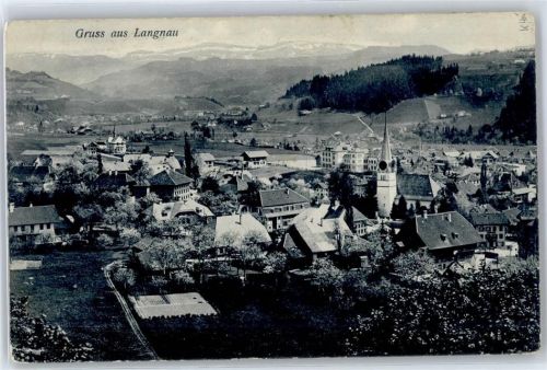 3550 Langnau im Emmental - Kirche, Ortsansicht