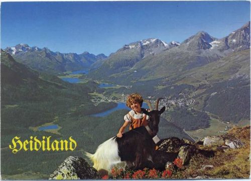 1980 - Pontresina: Das Oberengadin von Muottas Murgal, Heidi-Filmkulisse,Hans Steiner AKU1