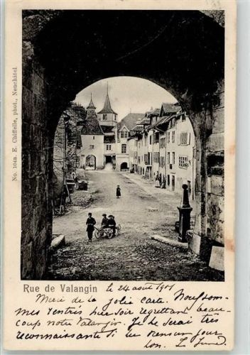 2042 Valangin 1901 - Straße Rue