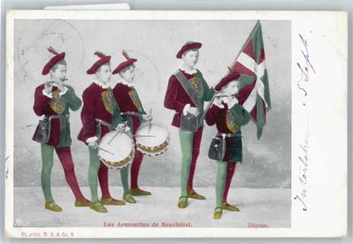 2000 Neuchâtel Neuenburg - Musiker, Trachten