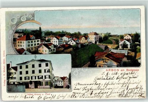 9320 Arbon 1902 - Hotel Krone u. Post am Bodensee