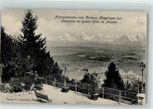 2532 Magglingen Macolin - Alpenpanorama vom Kurhaus Magglingen aus