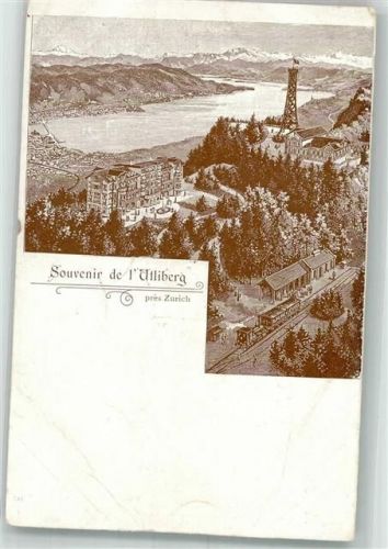 8143 Uetliberg Gebrauchsspuren Eisenbahn Hotel Aussichtsturm Vorläufer Einriß