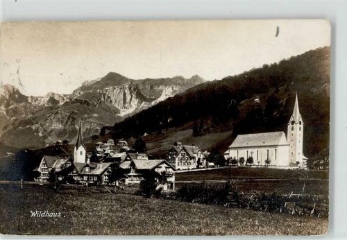 9658 Wildhaus 1919 - Kirche